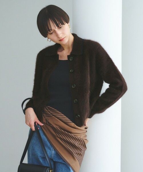 UNITED ARROWS / ユナイテッドアローズ カーディガン・ボレロ | フォックスカシミヤ ニットポロ カーディガン | 詳細8