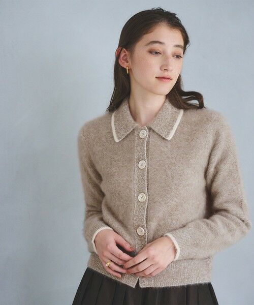 UNITED ARROWS / ユナイテッドアローズ カーディガン・ボレロ | フォックスカシミヤ ニットポロ カーディガン | 詳細18