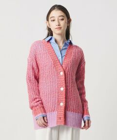 UNITED ARROWS / ユナイテッドアローズ カーディガン・ボレロ | カラーミックス インレイド カーディガン