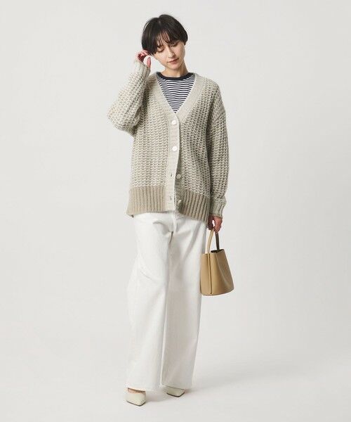 UNITED ARROWS / ユナイテッドアローズ カーディガン・ボレロ | カラーミックス インレイド カーディガン | 詳細3