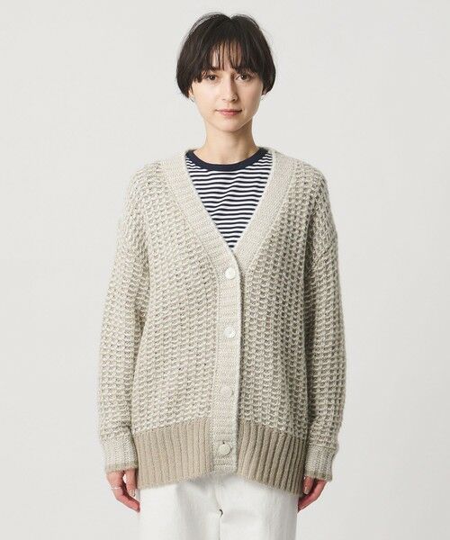 UNITED ARROWS / ユナイテッドアローズ カーディガン・ボレロ | カラーミックス インレイド カーディガン | 詳細4