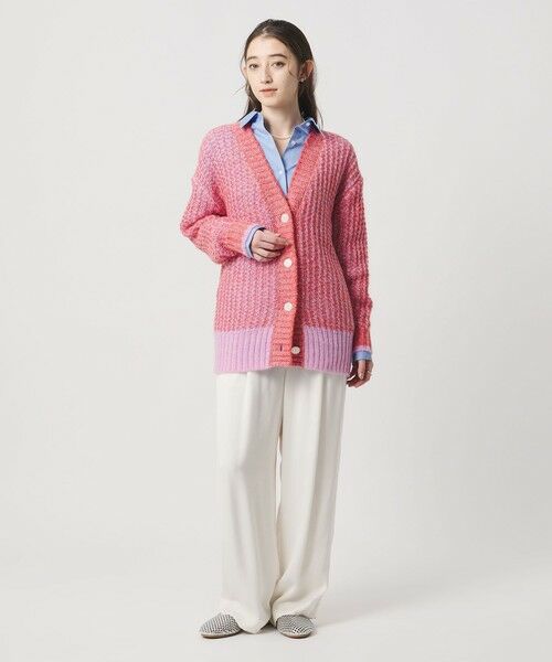 UNITED ARROWS / ユナイテッドアローズ カーディガン・ボレロ | カラーミックス インレイド カーディガン | 詳細12