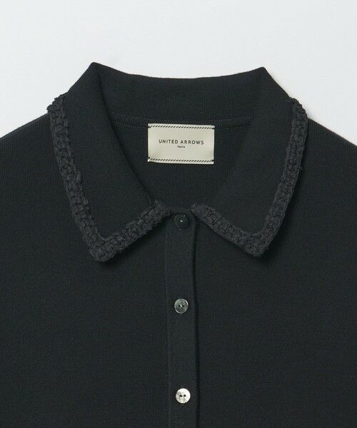 UNITED ARROWS / ユナイテッドアローズ カーディガン・ボレロ | レディー ポロコンビ  ロングスリーブニット | 詳細2