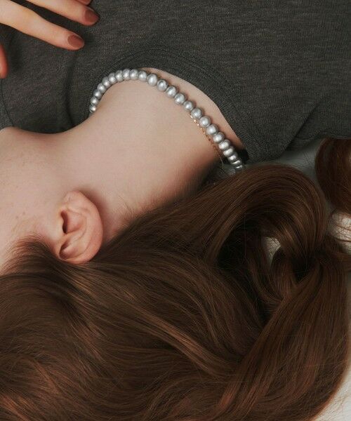 UNITED ARROWS / ユナイテッドアローズ ネックレス・ペンダント・チョーカー | ＜les bonbon＞lunelle GRAY パール ネックレス | 詳細1