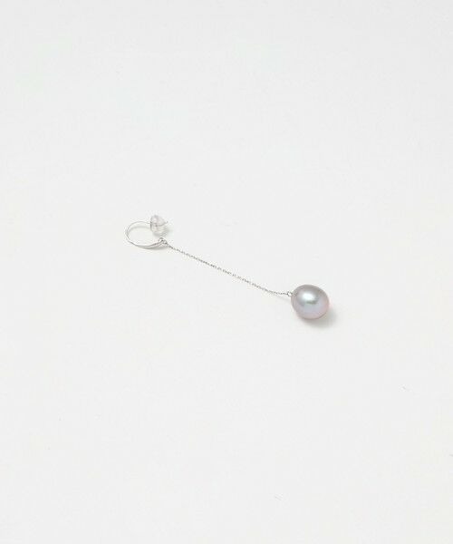 UNITED ARROWS / ユナイテッドアローズ ピアス・イヤリング | ＜les bonbon＞GRAY パール ロングピアス | 詳細2