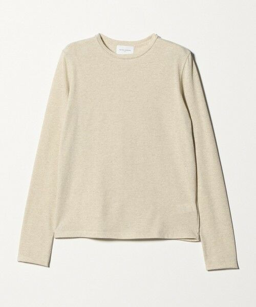 UNITED ARROWS / ユナイテッドアローズ カットソー | ラメ テンジク ロングスリーブ カットソー ‐ウォッシャブル‐（GOLD）