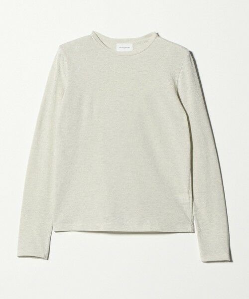 UNITED ARROWS / ユナイテッドアローズ カットソー | ラメ テンジク ロングスリーブ カットソー ‐ウォッシャブル‐（SILVER）