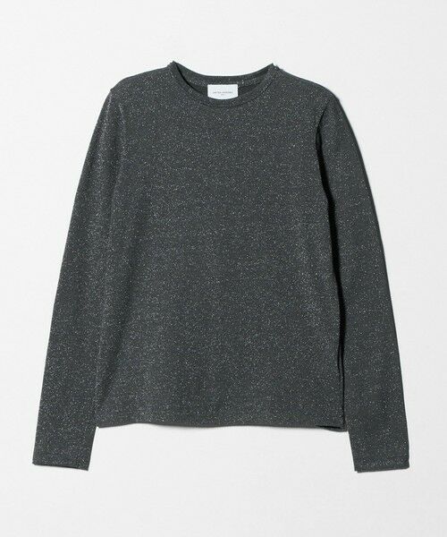 UNITED ARROWS / ユナイテッドアローズ カットソー | ラメ テンジク ロングスリーブ カットソー ‐ウォッシャブル‐（DK.GRAY）