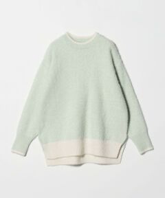 UNITED ARROWS / ユナイテッドアローズ ニット・セーター | フォックスカシミヤ バイカラー クルーネックニット