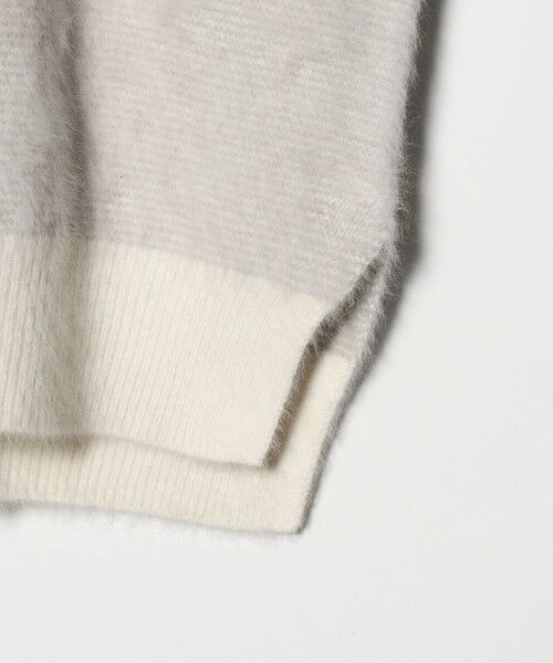 UNITED ARROWS / ユナイテッドアローズ ニット・セーター | フォックスカシミヤ バイカラー クルーネックニット | 詳細7