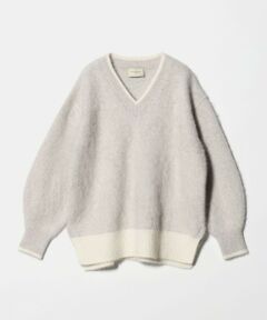 UNITED ARROWS / ユナイテッドアローズ ニット・セーター | フォックスカシミヤ バイカラー Vネックニット