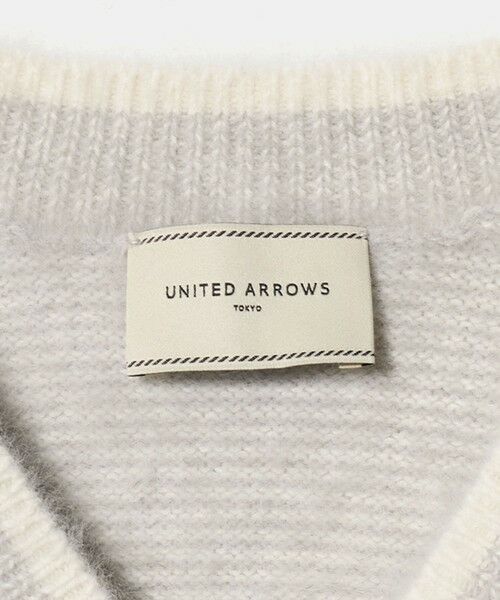 UNITED ARROWS / ユナイテッドアローズ ニット・セーター | フォックスカシミヤ バイカラー Vネックニット | 詳細9