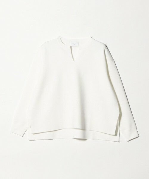 UNITED ARROWS / ユナイテッドアローズ ニット・セーター | スウェットライク スキッパーニット ‐ウォッシャブル‐（WHITE）