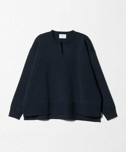 UNITED ARROWS / ユナイテッドアローズ ニット・セーター | スウェットライク スキッパーニット ‐ウォッシャブル‐（NAVY）