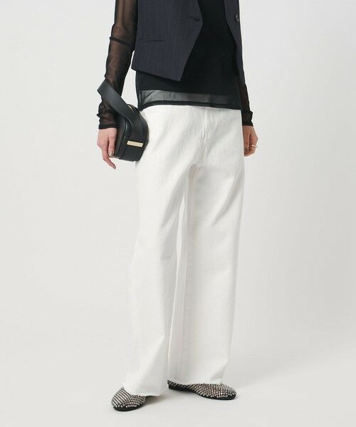 UNITED ARROWS / ユナイテッドアローズ デニムパンツ | カットオフ デニムパンツ（WHITE）