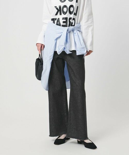 UNITED ARROWS / ユナイテッドアローズ デニムパンツ | カットオフ デニムパンツ（BLACK）