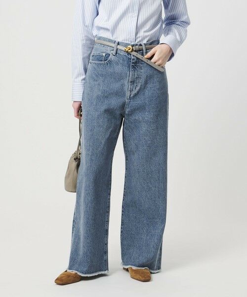 UNITED ARROWS / ユナイテッドアローズ デニムパンツ | カットオフ デニムパンツ（COBALT）