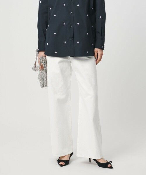 UNITED ARROWS / ユナイテッドアローズ デニムパンツ | ルーズ ストレート デニムパンツ（WHITE）