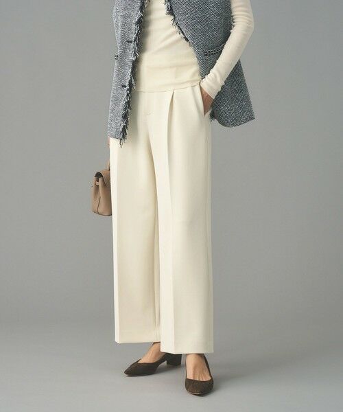 UNITED ARROWS / ユナイテッドアローズ スラックス・ドレスパンツ | SPONGY タック ワイドパンツ | 詳細4