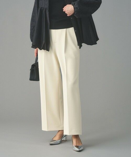 UNITED ARROWS / ユナイテッドアローズ スラックス・ドレスパンツ | SPONGY タック ワイドパンツ | 詳細6