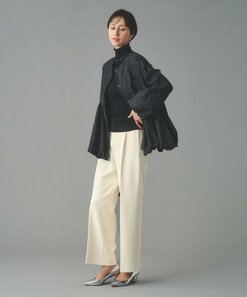 UNITED ARROWS / ユナイテッドアローズ スラックス・ドレスパンツ | SPONGY タック ワイドパンツ | 詳細7