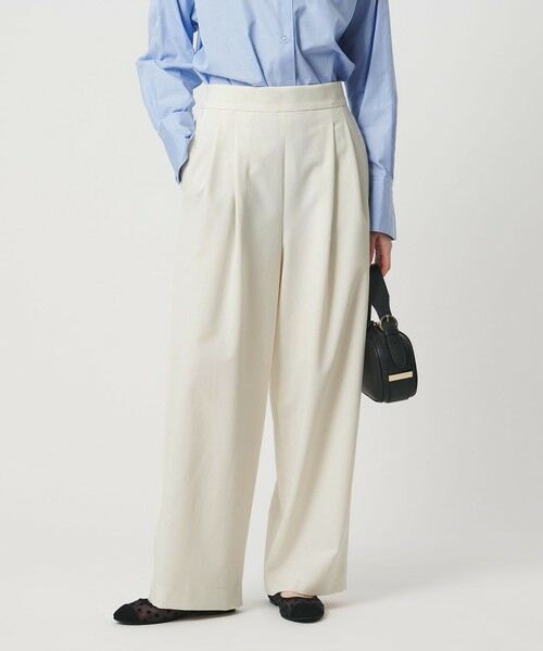 UNITED ARROWS / ユナイテッドアローズ スラックス・ドレスパンツ | T/W ワイドパンツ ‐ウォッシャブル‐ | 詳細1