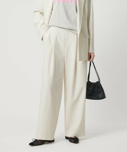 UNITED ARROWS / ユナイテッドアローズ スラックス・ドレスパンツ | T/W ワイドパンツ ‐ウォッシャブル‐ | 詳細3