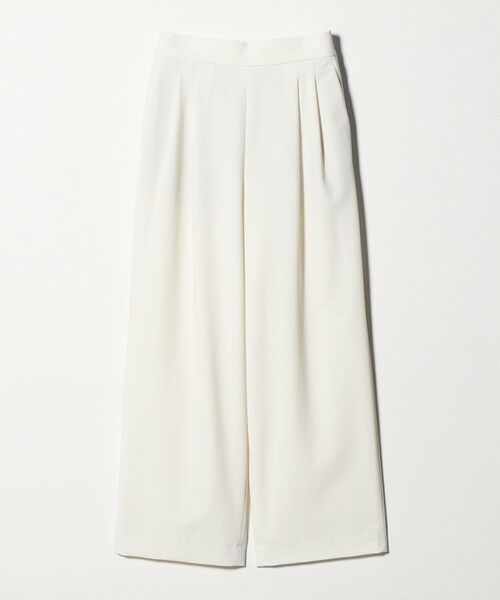 UNITED ARROWS / ユナイテッドアローズ スラックス・ドレスパンツ | T/W ワイドパンツ ‐ウォッシャブル‐（OFF WHITE）