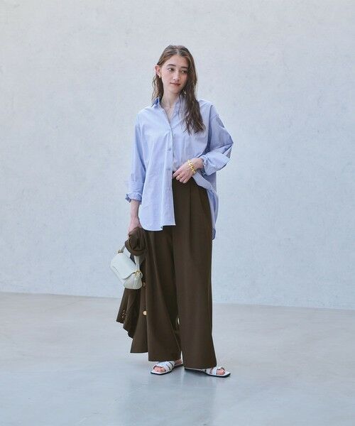 UNITED ARROWS / ユナイテッドアローズ スラックス・ドレスパンツ | T/W ワイドパンツ ‐ウォッシャブル‐ | 詳細7