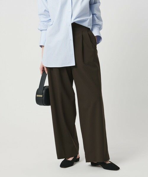 UNITED ARROWS / ユナイテッドアローズ スラックス・ドレスパンツ | T/W ワイドパンツ ‐ウォッシャブル‐ | 詳細9