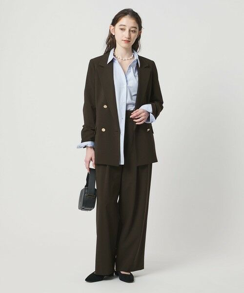 UNITED ARROWS / ユナイテッドアローズ スラックス・ドレスパンツ | T/W ワイドパンツ ‐ウォッシャブル‐ | 詳細11