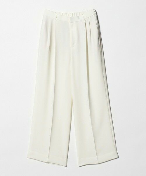 UNITED ARROWS / ユナイテッドアローズ スラックス・ドレスパンツ | P 2タック ワイドパンツ WHITE ‐ウォッシャブル‐ | 詳細6