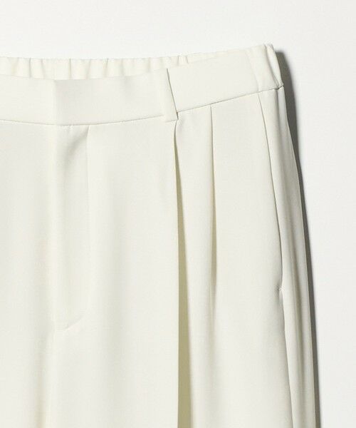 UNITED ARROWS / ユナイテッドアローズ スラックス・ドレスパンツ | P 2タック ワイドパンツ WHITE ‐ウォッシャブル‐ | 詳細8