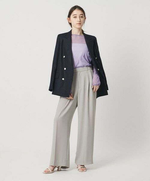 UNITED ARROWS / ユナイテッドアローズ スラックス・ドレスパンツ | P 2タック ワイドパンツ ‐吸水速乾 帯電防止 接触冷感 ウォッシャブル‐ | 詳細4