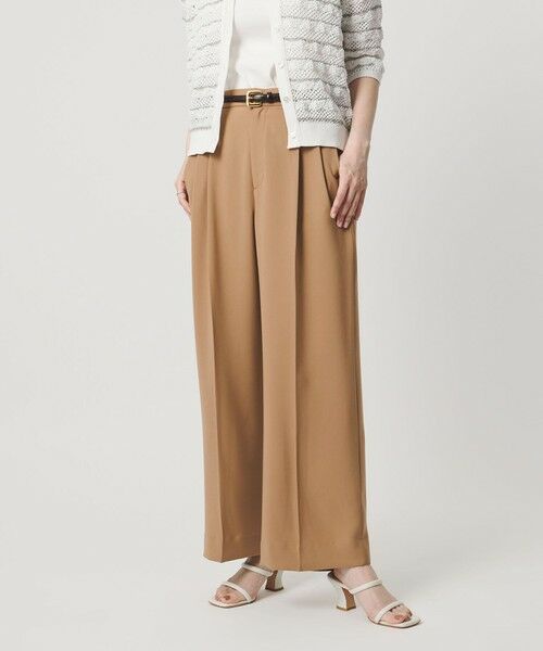 UNITED ARROWS / ユナイテッドアローズ スラックス・ドレスパンツ | P 2タック ワイドパンツ ‐吸水速乾 帯電防止 接触冷感 ウォッシャブル‐ | 詳細5