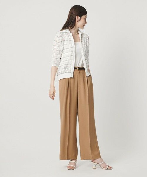 UNITED ARROWS / ユナイテッドアローズ スラックス・ドレスパンツ | P 2タック ワイドパンツ ‐吸水速乾 帯電防止 接触冷感 ウォッシャブル‐ | 詳細6