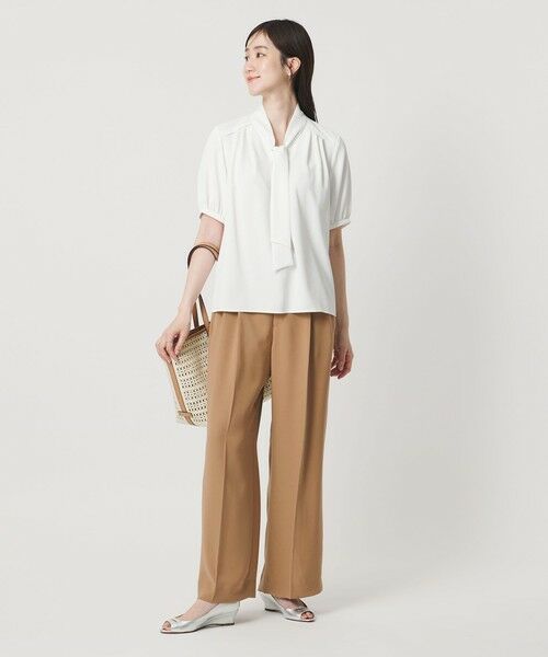 UNITED ARROWS / ユナイテッドアローズ スラックス・ドレスパンツ | P 2タック ワイドパンツ ‐吸水速乾 帯電防止 接触冷感 ウォッシャブル‐ | 詳細7