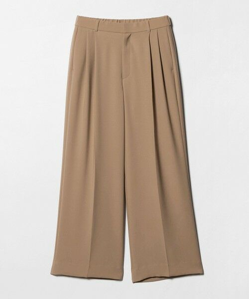 UNITED ARROWS / ユナイテッドアローズ スラックス・ドレスパンツ | P 2タック ワイドパンツ ‐ウォッシャブル‐（BEIGE）