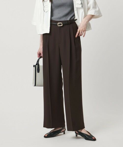 UNITED ARROWS / ユナイテッドアローズ スラックス・ドレスパンツ | P 2タック ワイドパンツ ‐吸水速乾 帯電防止 接触冷感 ウォッシャブル‐ | 詳細8