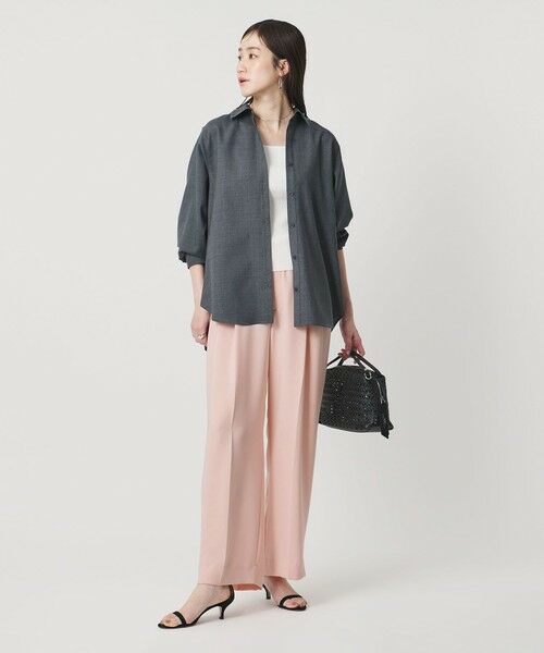 UNITED ARROWS / ユナイテッドアローズ スラックス・ドレスパンツ | P 2タック ワイドパンツ ‐吸水速乾 帯電防止 接触冷感 ウォッシャブル‐ | 詳細14