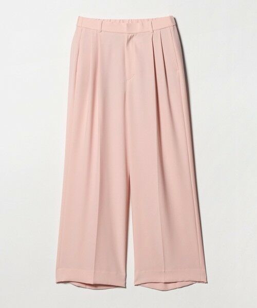UNITED ARROWS / ユナイテッドアローズ スラックス・ドレスパンツ | P 2タック ワイドパンツ ‐ウォッシャブル‐（LT.PINK）