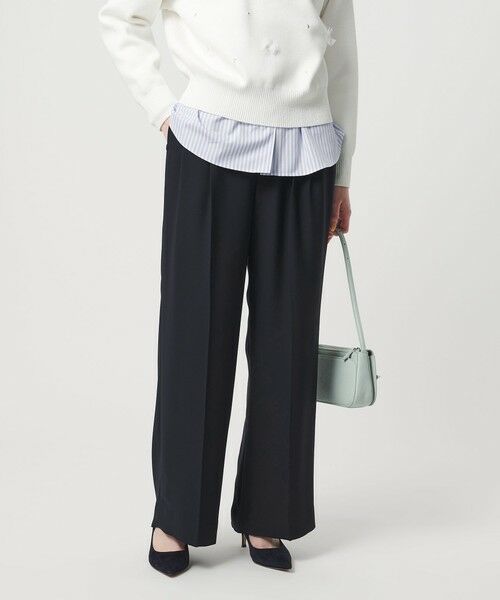 UNITED ARROWS / ユナイテッドアローズ スラックス・ドレスパンツ | P 2タック ワイドパンツ ‐ウォッシャブル‐ | 詳細15