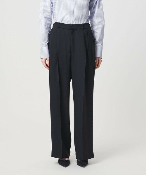UNITED ARROWS / ユナイテッドアローズ スラックス・ドレスパンツ | P 2タック ワイドパンツ ‐ウォッシャブル‐ | 詳細17