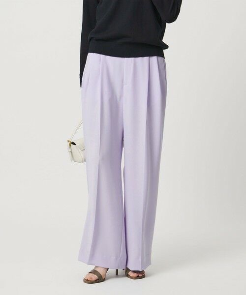 UNITED ARROWS / ユナイテッドアローズ スラックス・ドレスパンツ | P 2タック ワイドパンツ ‐吸水速乾 帯電防止 接触冷感 ウォッシャブル‐ | 詳細29