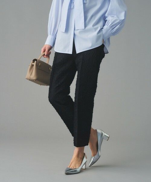 UNITED ARROWS / ユナイテッドアローズ スラックス・ドレスパンツ | フラワー カットジャガード テーパードパンツ | 詳細2