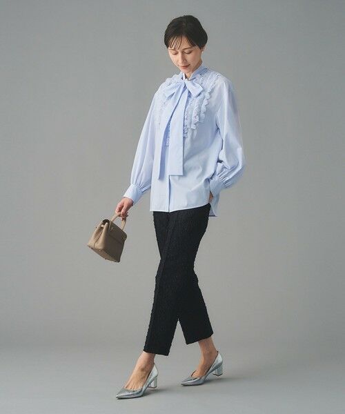 UNITED ARROWS / ユナイテッドアローズ スラックス・ドレスパンツ | フラワー カットジャガード テーパードパンツ | 詳細3