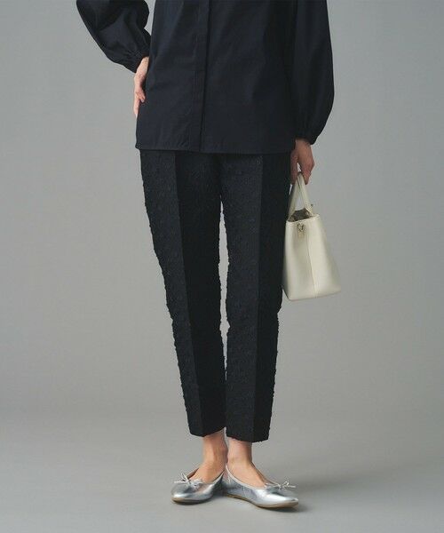 UNITED ARROWS / ユナイテッドアローズ スラックス・ドレスパンツ | フラワー カットジャガード テーパードパンツ | 詳細5