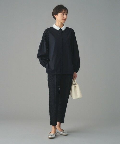 UNITED ARROWS / ユナイテッドアローズ スラックス・ドレスパンツ | フラワー カットジャガード テーパードパンツ | 詳細6