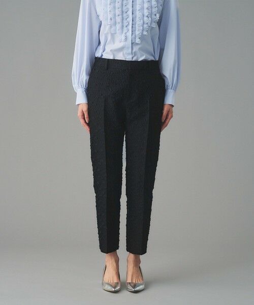 UNITED ARROWS / ユナイテッドアローズ スラックス・ドレスパンツ | フラワー カットジャガード テーパードパンツ | 詳細7