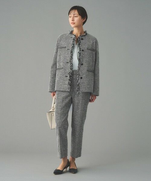 UNITED ARROWS / ユナイテッドアローズ スラックス・ドレスパンツ | 2トーン ツイードライク パンツ | 詳細2